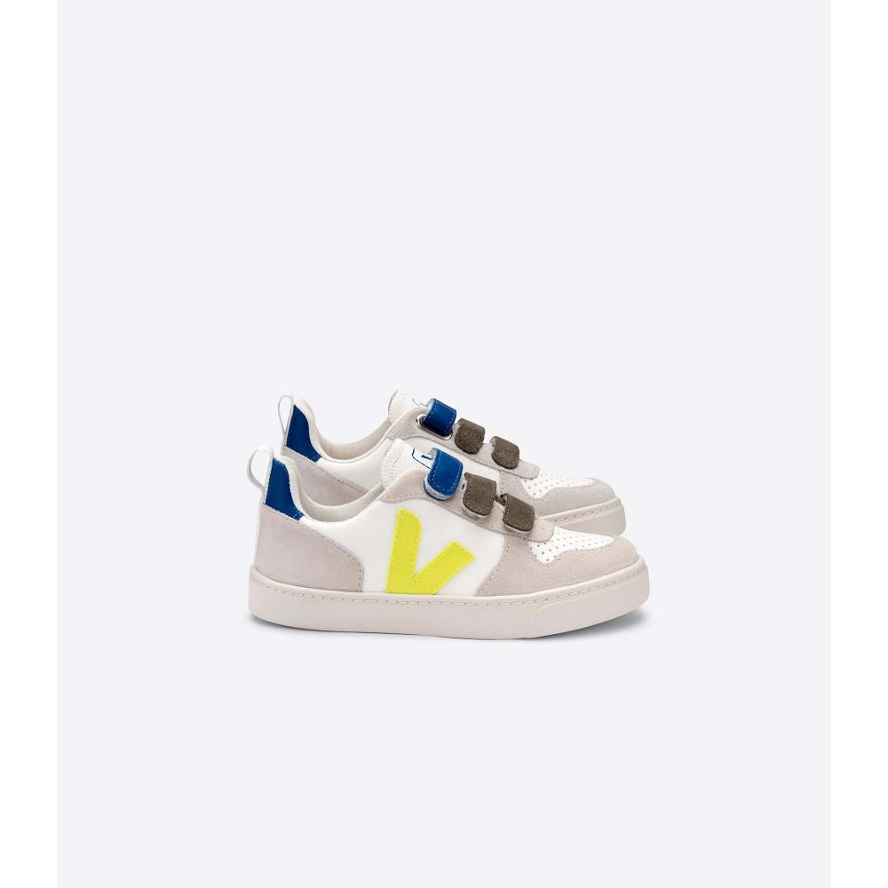 Veja V-10 X BONTON Sneakers Kinderen White/Blue | NL 843WNB